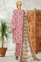 Bin Saeed Stitched 3 Piece Exclusive Emb Lawn Vol-02 Suit-NSM-2642 SKIN