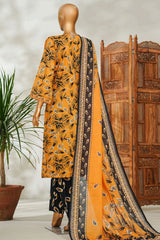 Bin Saeed Stitched 3 Piece Exclusive Emb Lawn Vol-02 Suit-NSM-2662 YELLOW
