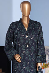 Bin Saeed Stitched 3 Piece Exclusive Emb Lawn Pintex Suit-NSM-2668 BLUE
