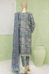 Naubahar by Hz Unstitched 3 Piece Silk Viscose Emb Suit-NVE-22