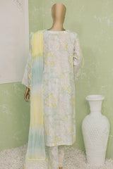 Naubahar by Hz Unstitched 3 Piece Silk Viscose Emb Suit-NVE-25-B