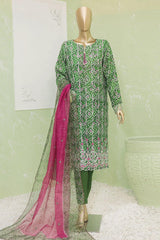 Naubahar by Hz Unstitched 3 Piece Silk Viscose Emb Suit-NVE-49-A