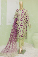 Naubahar by Hz Unstitched 3 Piece Silk Viscose Emb Suit-NVE-60