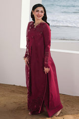 Sahil By Qalamkar Unstitched 3 Piece Luxury Lawn Suit-SA-14-Nelam