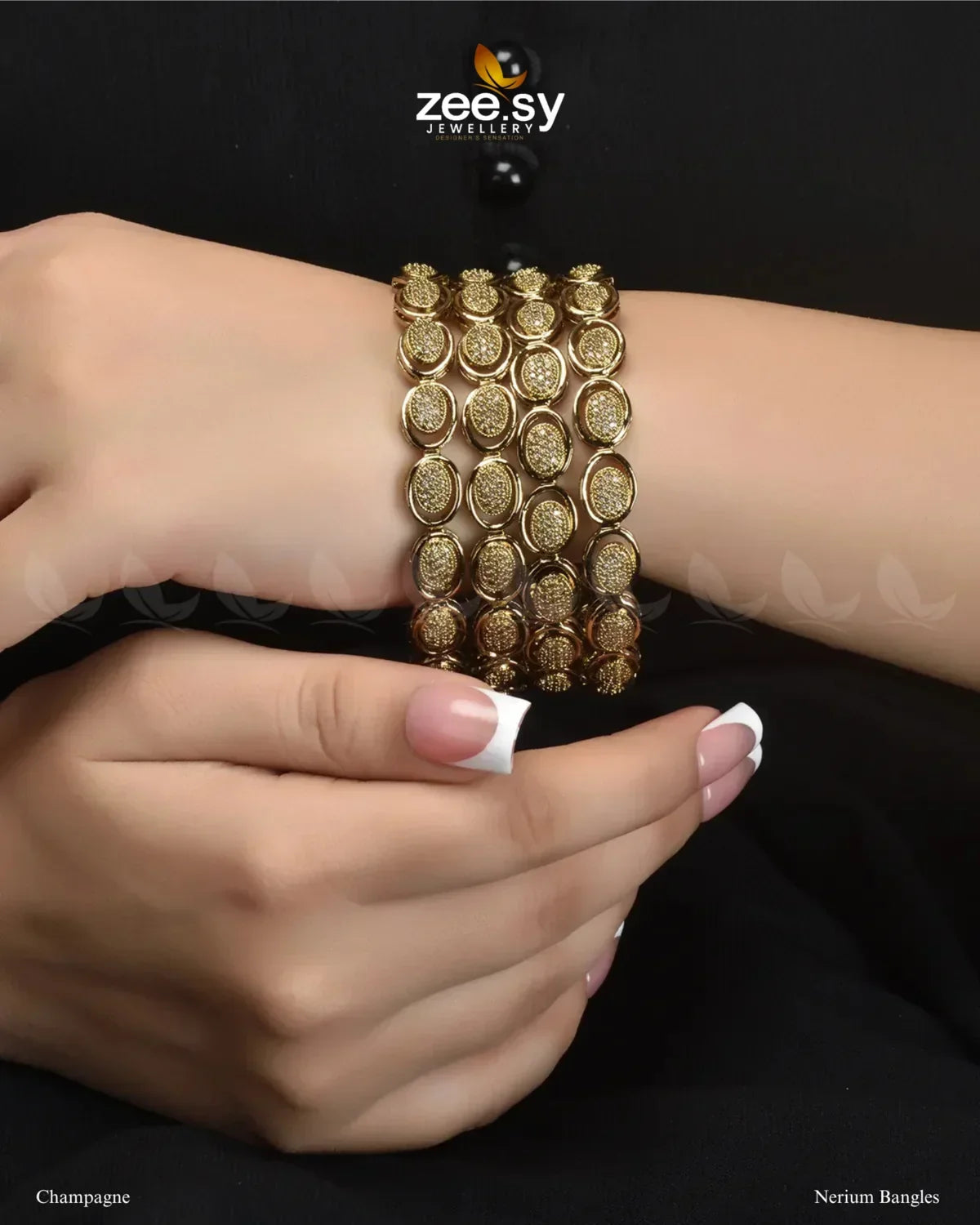 Nerium Bangles Champagne - Zeesy Jewellery