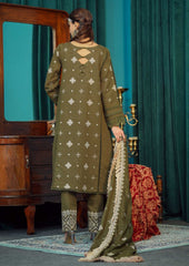Moksh By Aayra Unstitched Winter Collection'2025-Moss Green