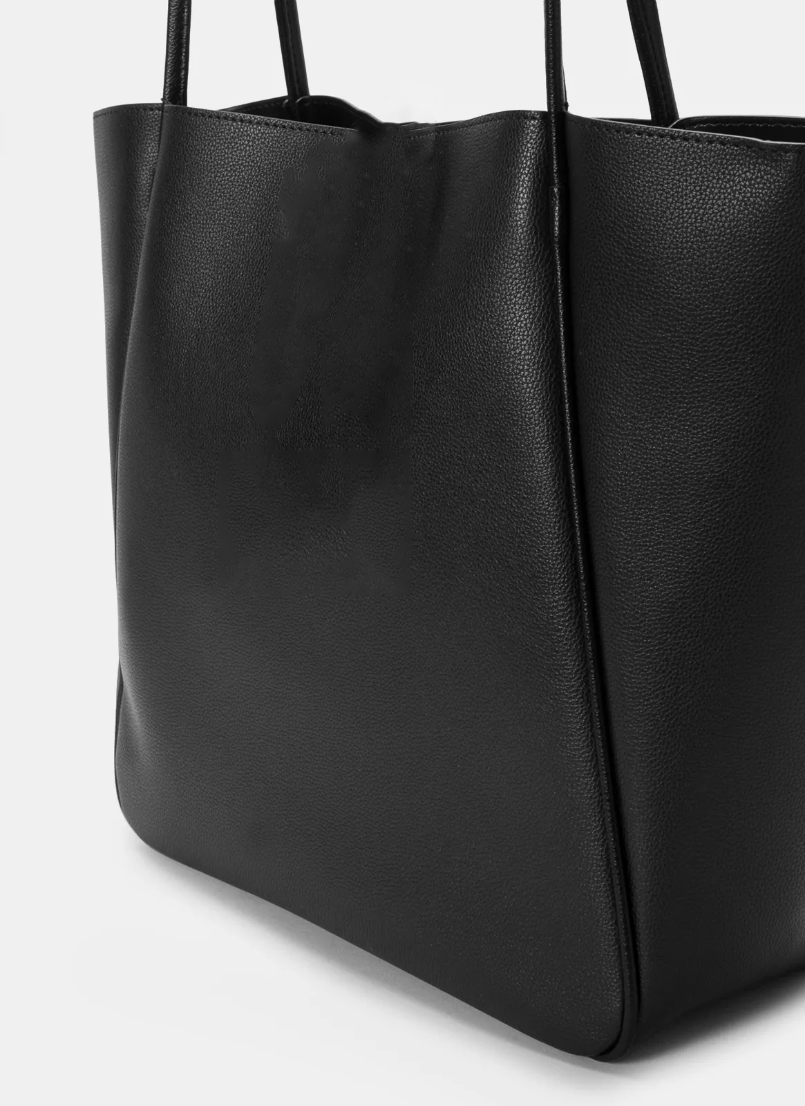Fineur Pyramid Black Tote Bag Premium leather ladies purse for office and university Pakistan