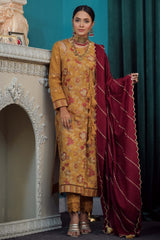 Moksh By Aayra Unstitched Winter Collection'2025-Mustard
