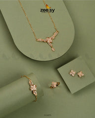 Nivia Pendant Gold - Zeesy Jewellery