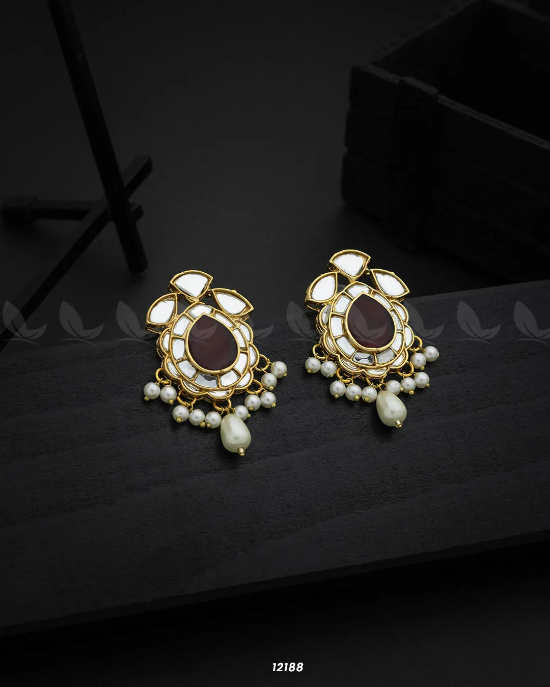 Nobie Earrings Red - Zeesy Jewellery