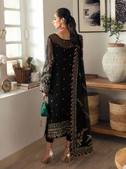 Gulaal Unstitched 3 Piece Emb Chiffon Vol-01 Collection'2023-Noir GL-EC-23V1-06