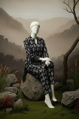 Doriya Luxe By Almeerah Stitched 2 Piece Premium Bana Dora Lawn Collection'2025-Noir Luxe Classic