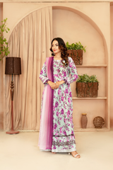 Noor E Mahal by Madiha Gohar Stitched Summer Suit-Noor e Mah | Swiss Embroidered Dress