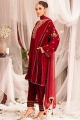 Bagh-E-Makhmal By Zaaviay Stitched Velvet Zenia (Three Piece)