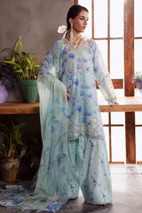 Daily Delights By Nureh Unstitched 3 Piece Emb and Printed Chikankari Lawn Suit-Nureh-DD-13