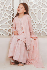 Chiffon Embroidered 3 Pc Suit - Wear Ochre