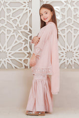 Chiffon Embroidered 3 Pc Suit - Wear Ochre