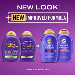 OGX, Shampoo, Thick & Full+ Biotin & Collagen, 385ml