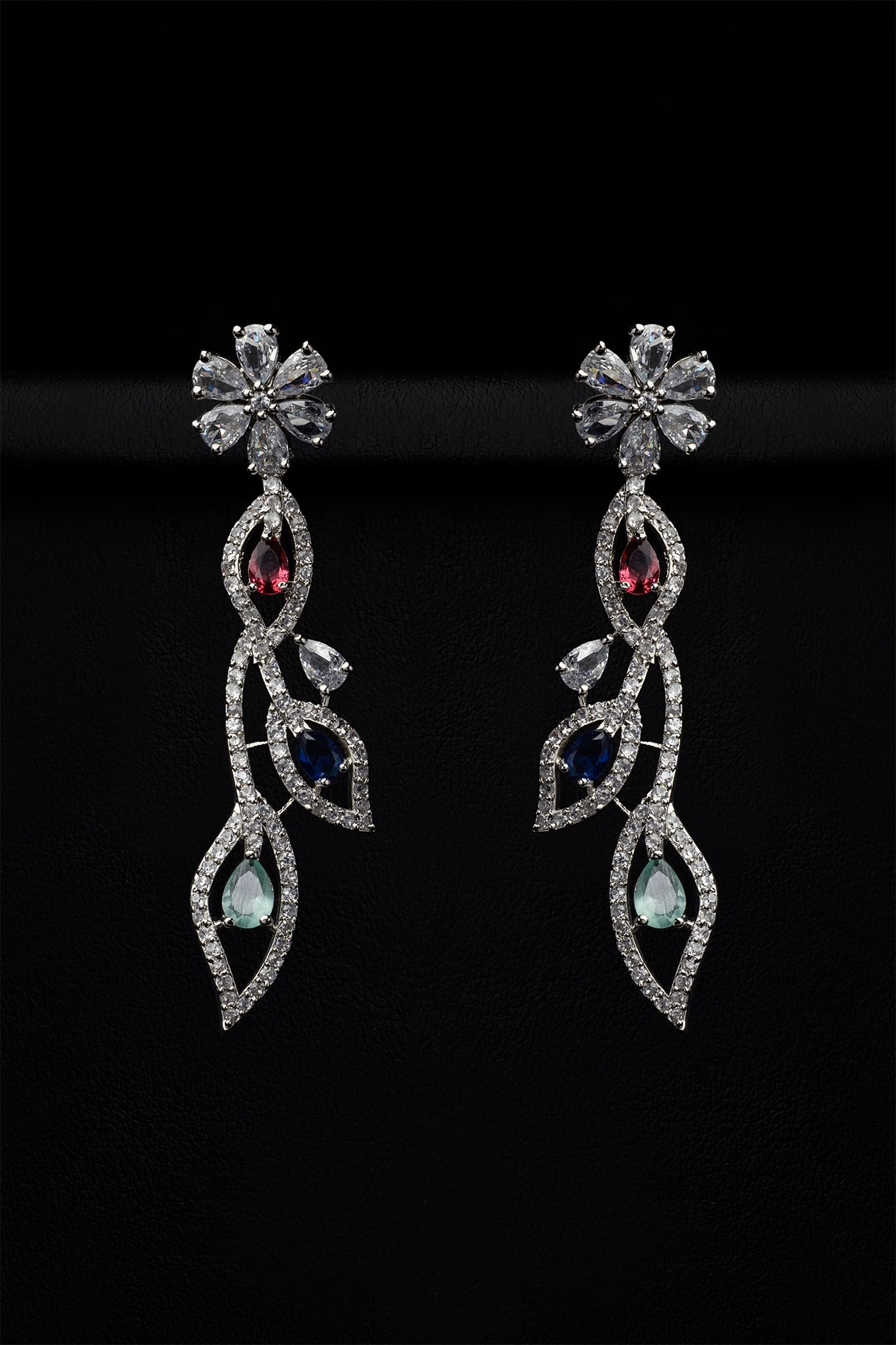 Zircons Necklace Sets Vol-02 by Somana G 2023-OLJ-018-Mint Multi