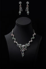 Zircons Necklace Sets Vol-02 by Somana G 2023-OLJ-018-Mint Multi