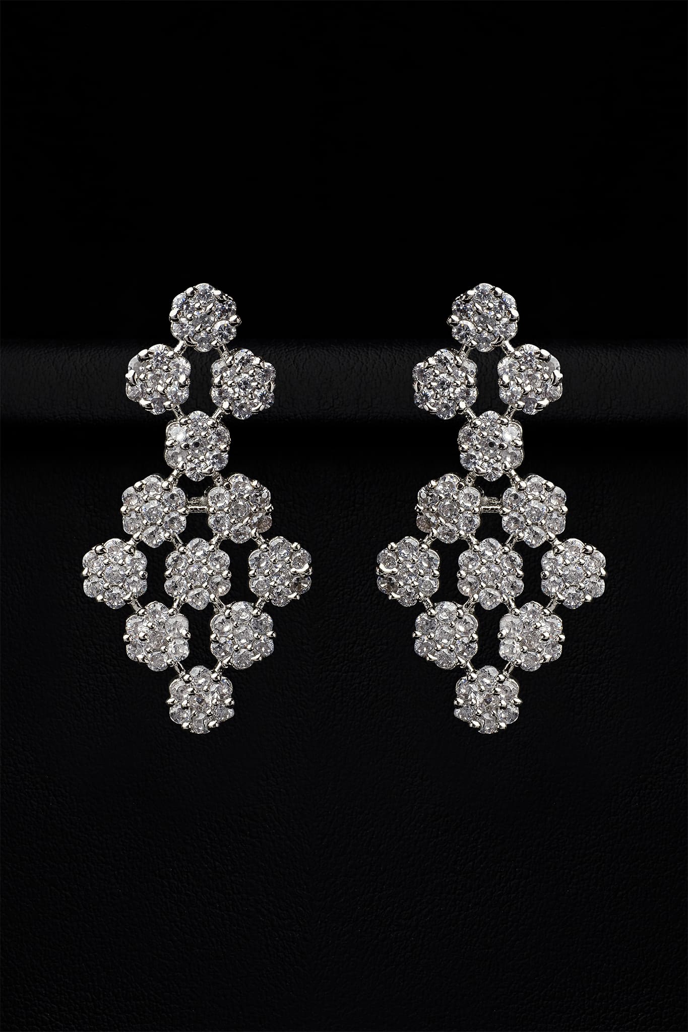 Zircons Necklace Sets Vol-02 by Somana G 2023-OLJ-020-Silver