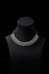 Zircons Necklace Sets Vol-02 by Somana G 2023-OLJ-020-Silver
