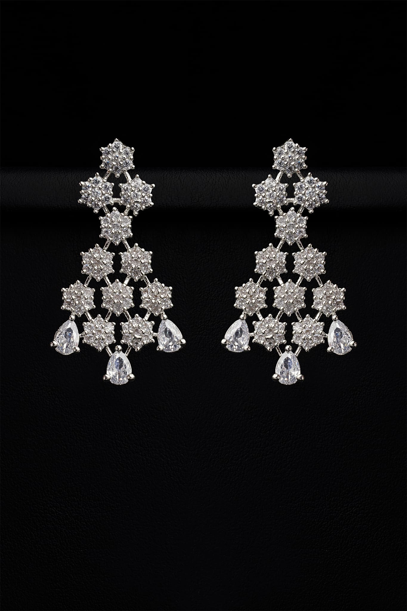 Zircons Necklace Sets Vol-02 by Somana G 2023-OLJ-021-Silver