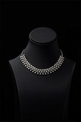 Zircons Necklace Sets Vol-02 by Somana G 2023-OLJ-021-Silver