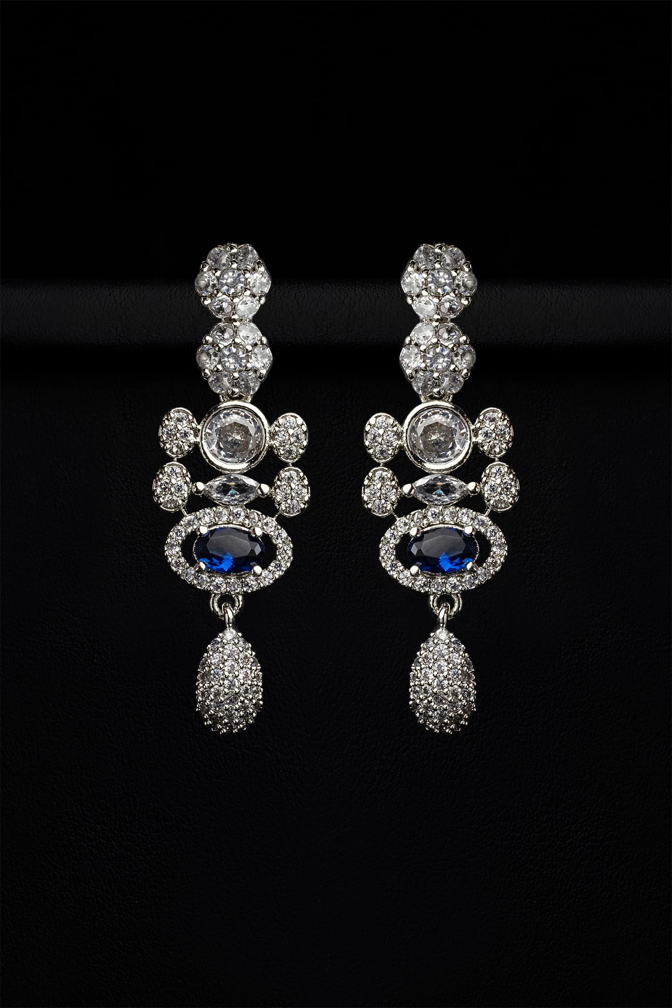 Zircons Necklace Sets Vol-02 by Somana G 2023-OLJ-024-Blue