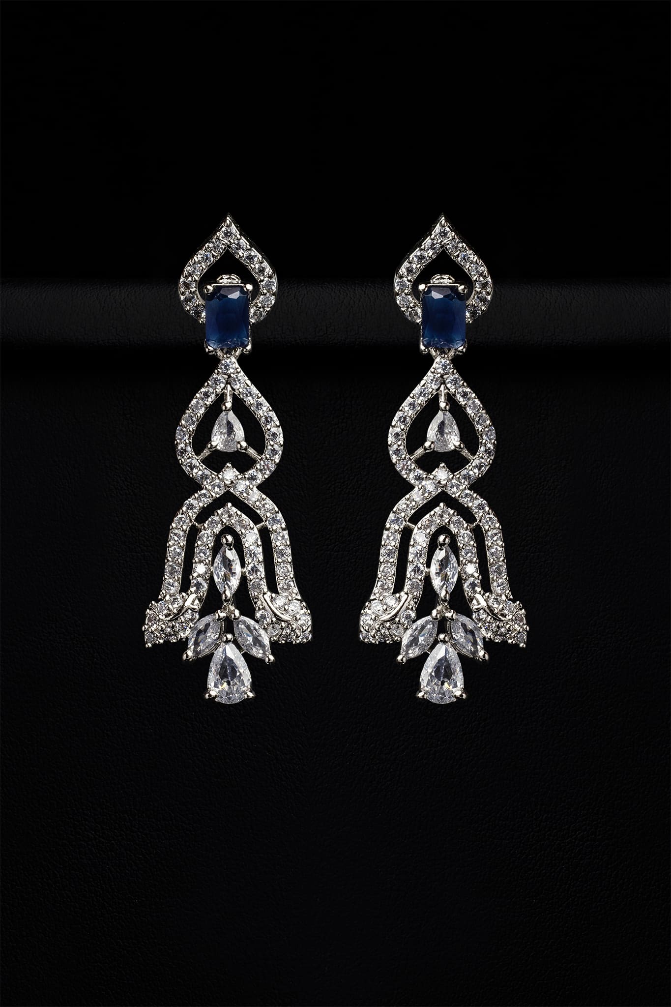 Zircons Necklace Sets Vol-02 by Somana G 2023-OLJ-025-Blue