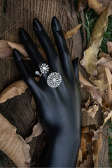 Zircons Cubic Rings Volume-01-OLJ 049-Silver