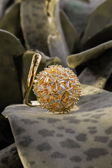 Zircons Cubic Rings Volume-01-OLJ 050-Golden