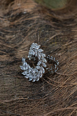 Zircons Cubic Rings Volume-01-OLJ 054-Silver
