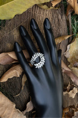 Zircons Cubic Rings Volume-01-OLJ 054-Silver