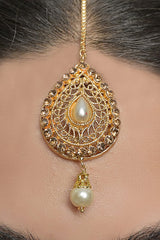 Luxe Teeka OLJ-411-Golden And Pearl