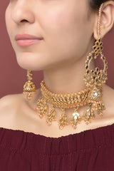 Choker Set Edition 01-OLJ-637-Golden and Champagne