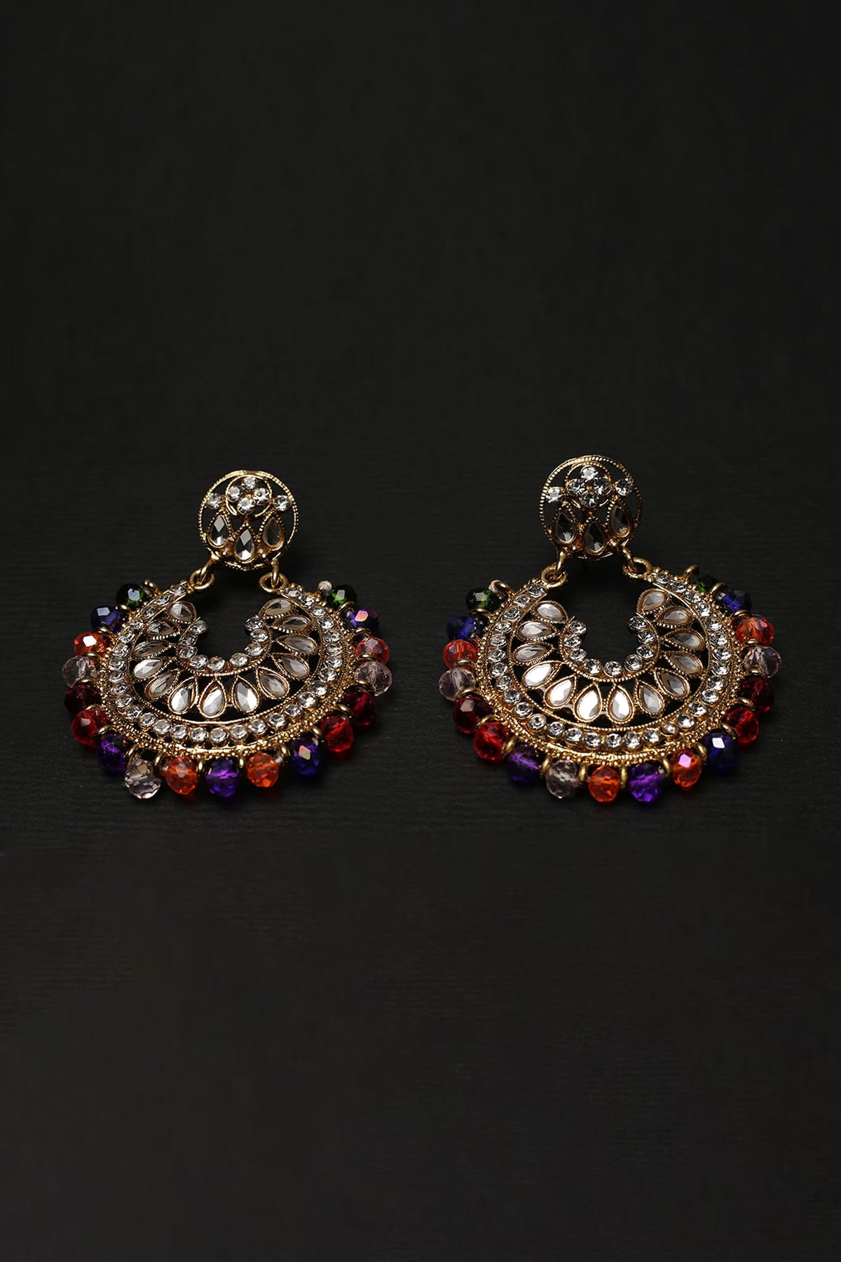 Earring Chand Bali OLJ-771-Golden