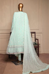 Bin Saeed Stitched 3 Piece Fancy Formals Suit-OMSC-2292-Ferozi