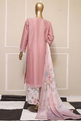 Oriental By HZ Unstitched 3 Piece Emb Printkari Bana Dora Suit-OPK-17