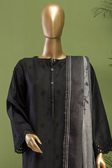 Oriental By HZ Unstitched 3 Piece Emb Printkari Bana Dora Suit-OPK-22