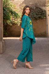 Dhaga Stitched 2 Piece Summer Collection'2025-Mystic Green