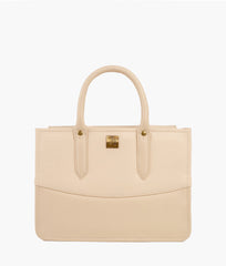 RTW Creation - Off-white crocodile satchel bag