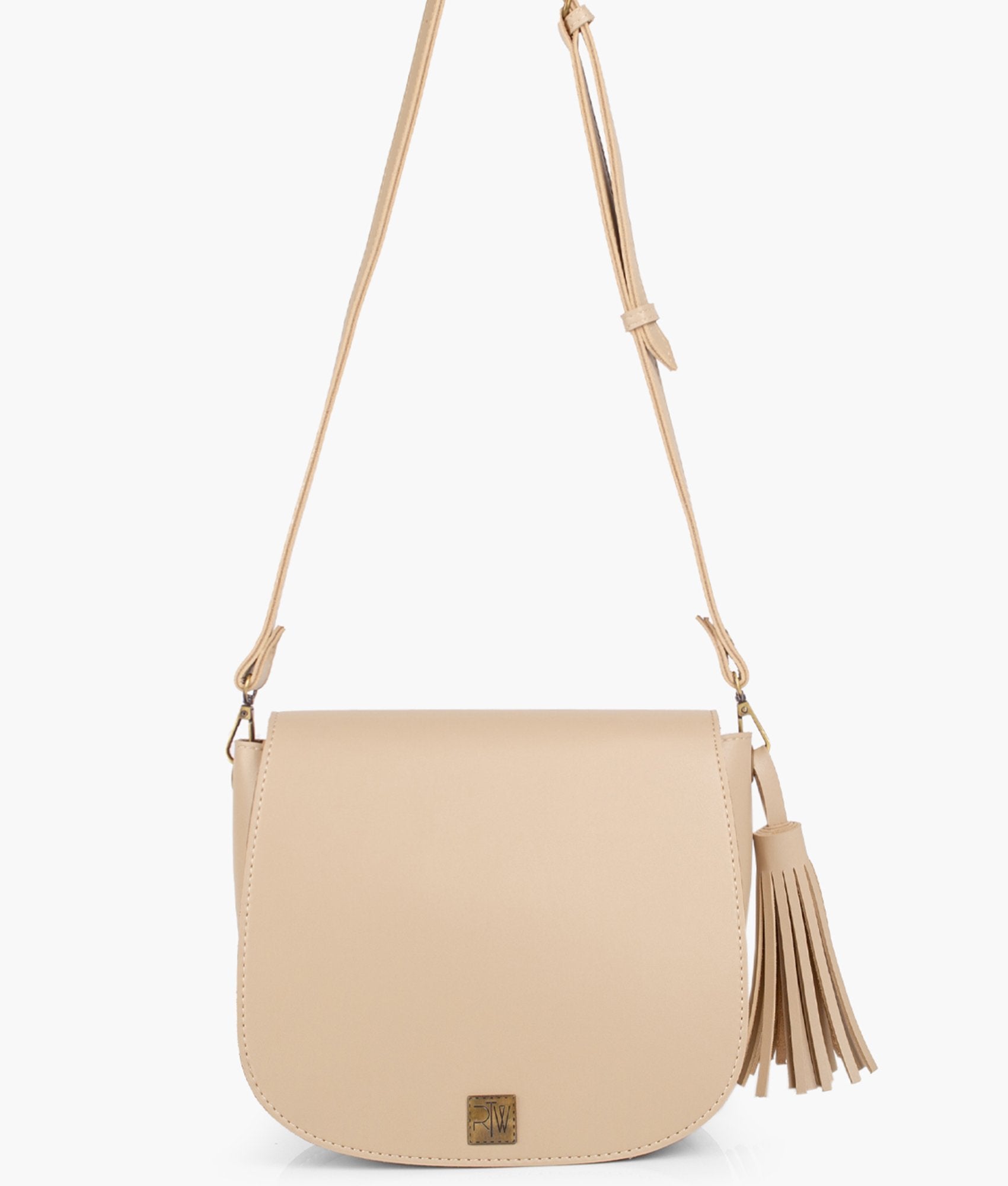 RTW Creation - Off-white foldover saddle bag