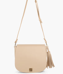RTW Creation - Off-white foldover saddle bag