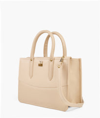 RTW Creation - Off-white crocodile satchel bag