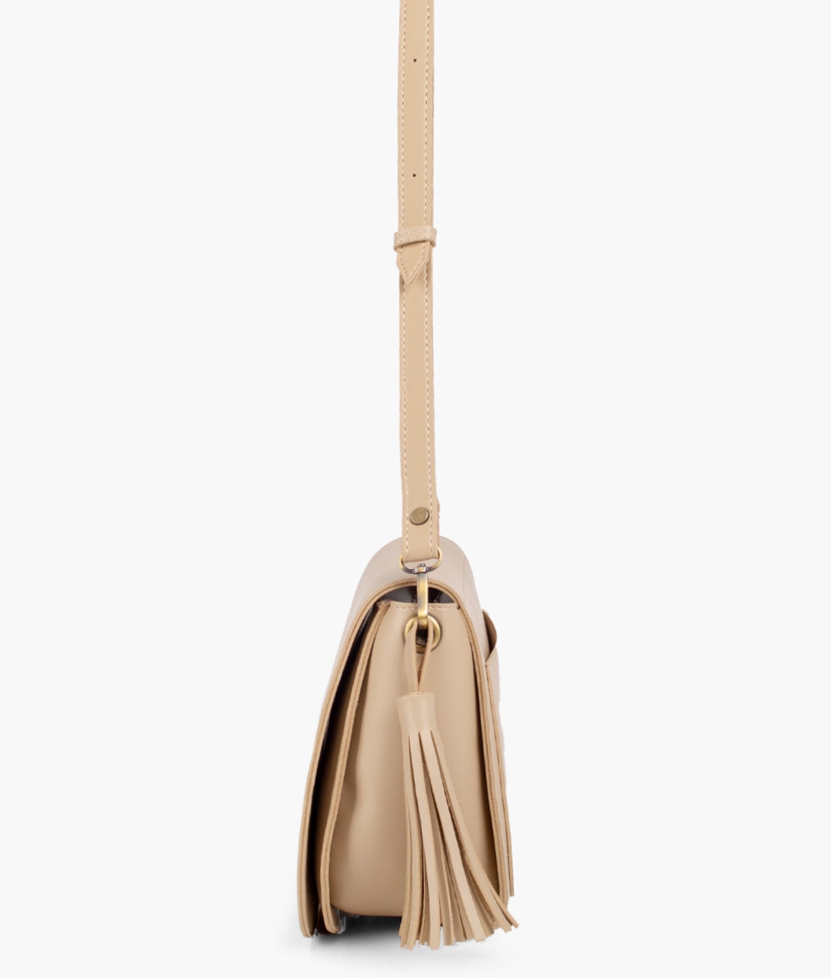 RTW Creation - Off-white foldover saddle bag