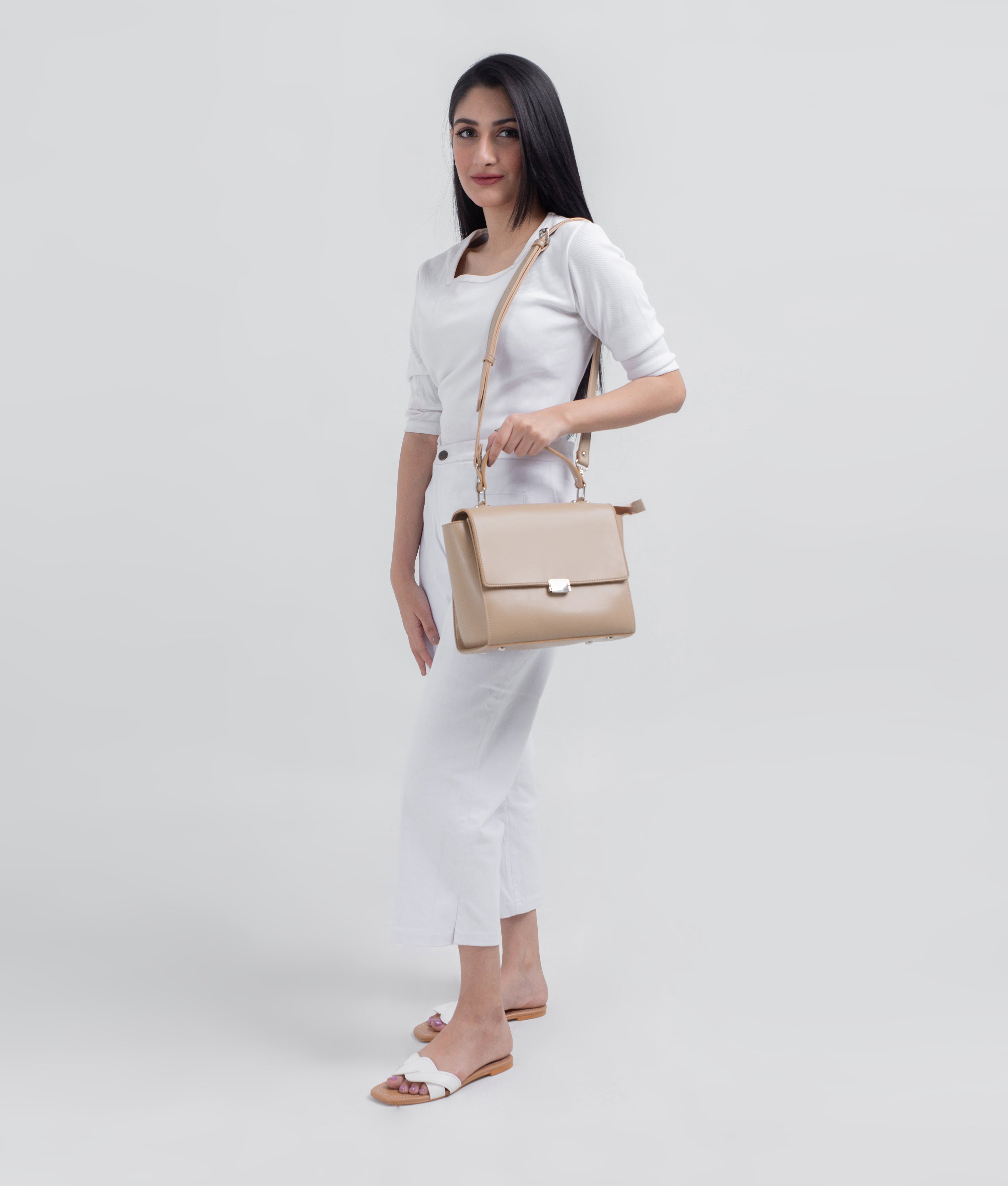 RTW Creation - Off-white mini messenger bag