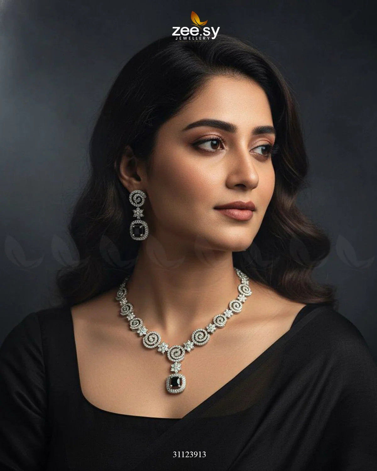 Opulent Vestige Crystal Necklace Set - Zeesy Jewellery