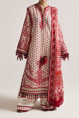 SS Lawn By Hussain Rehar Unstitched 3 Piece Emb Lawn Eid Edit Suit-06-Oro