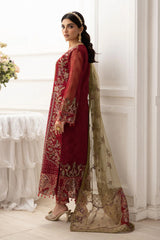 Dastoor by Ramsha Unstitched 3 Piece  Organza Vol-02 Collection'2025-P-204